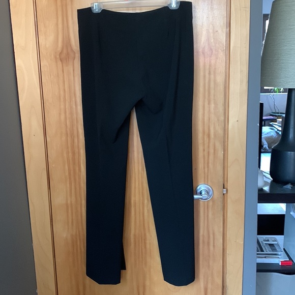 MARGARET M - Mid-rise Black Wide-leg Pants - Picture 4 of 7